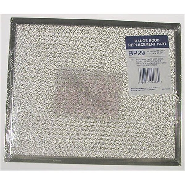 Broan-Nutone Broan BP29 8-3/4" x 10-1/2" Nautilus Aluminum Filter 3064938 - main